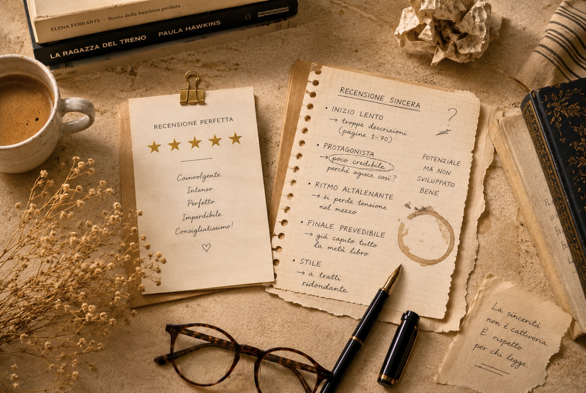Recensire significa compiacere o essere sinceri?